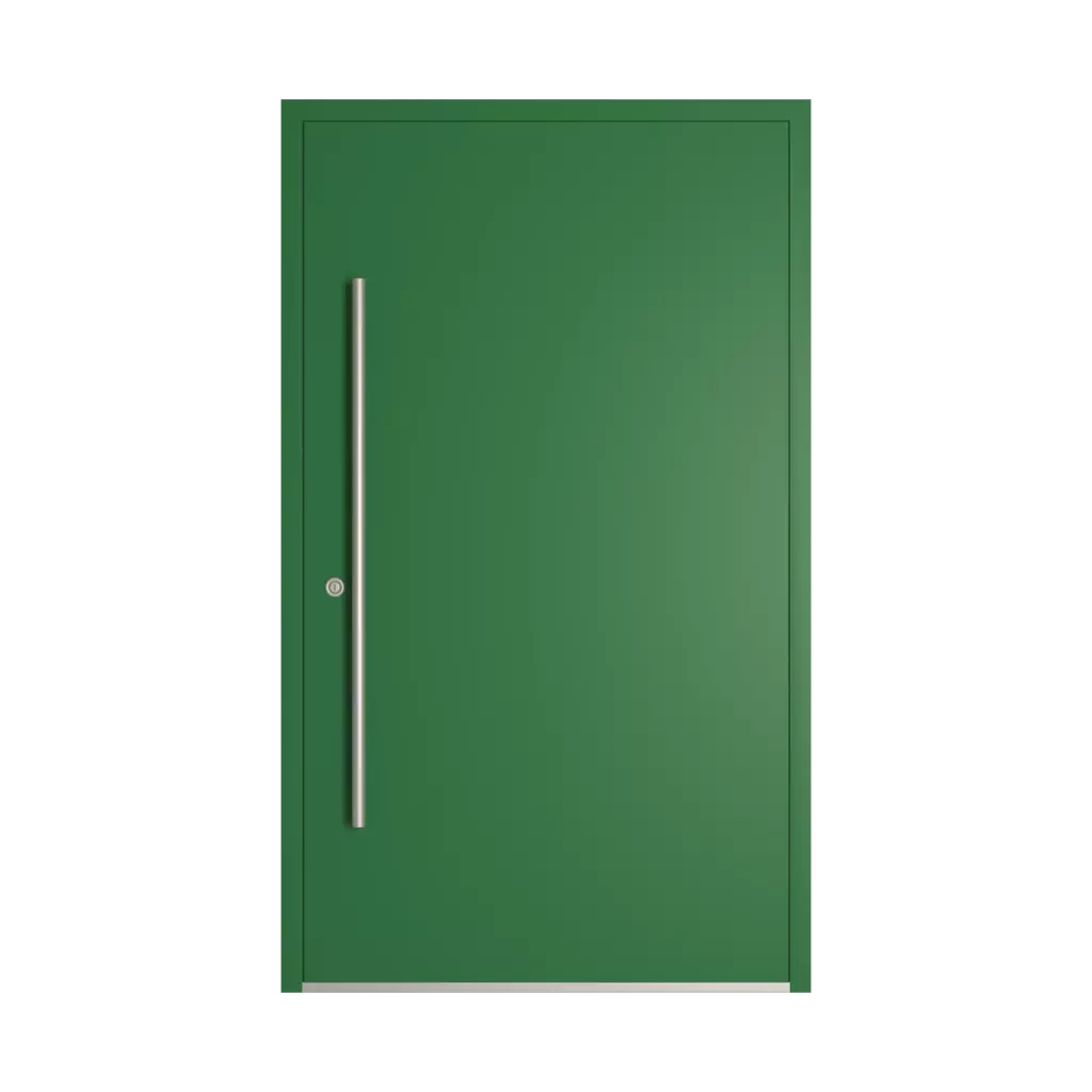 RAL 6001 Emerald green entry-doors models-of-door-fillings dindecor sk01-beton  