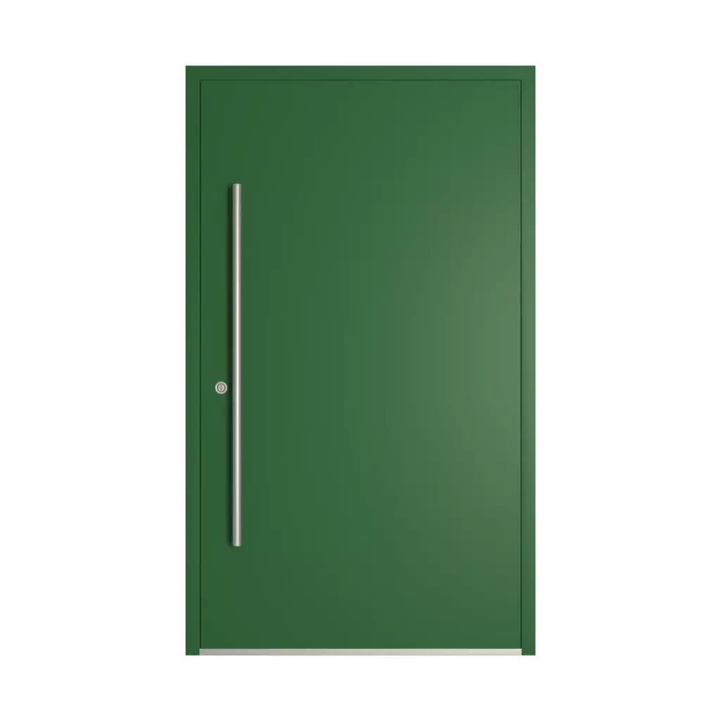 RAL 6002 Leaf green entry-doors models-of-door-fillings dindecor 6132-black  