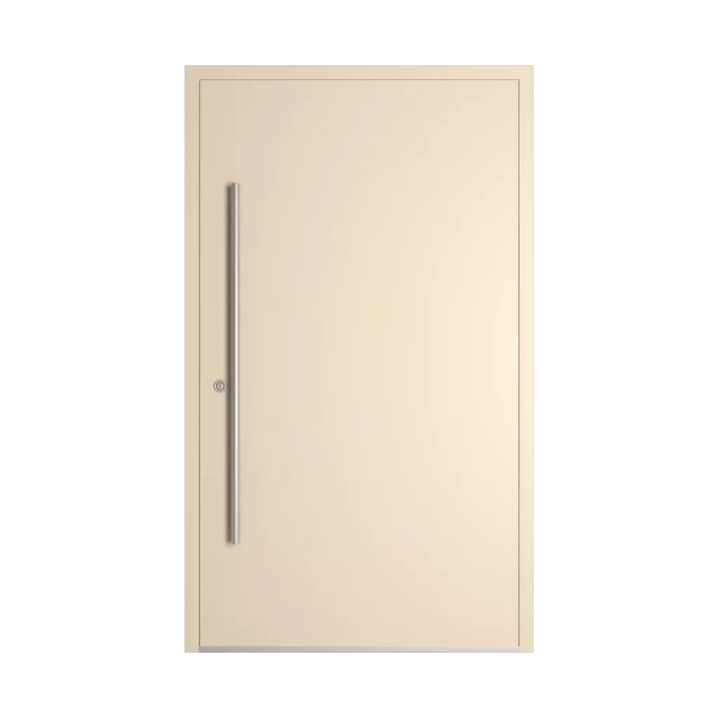 RAL 1013 Oyster white entry-doors models-of-door-fillings wood without-glazing
