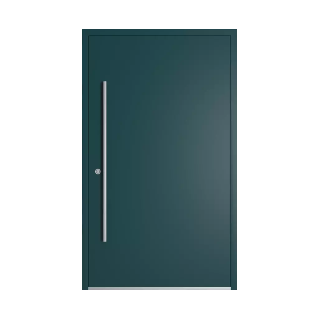 RAL 6004 Blue green entry-doors models-of-door-fillings dindecor model-6114  