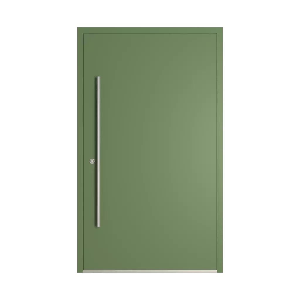 RAL 6011 Reseda green entry-doors models-of-door-fillings dindecor 6125-pwz  