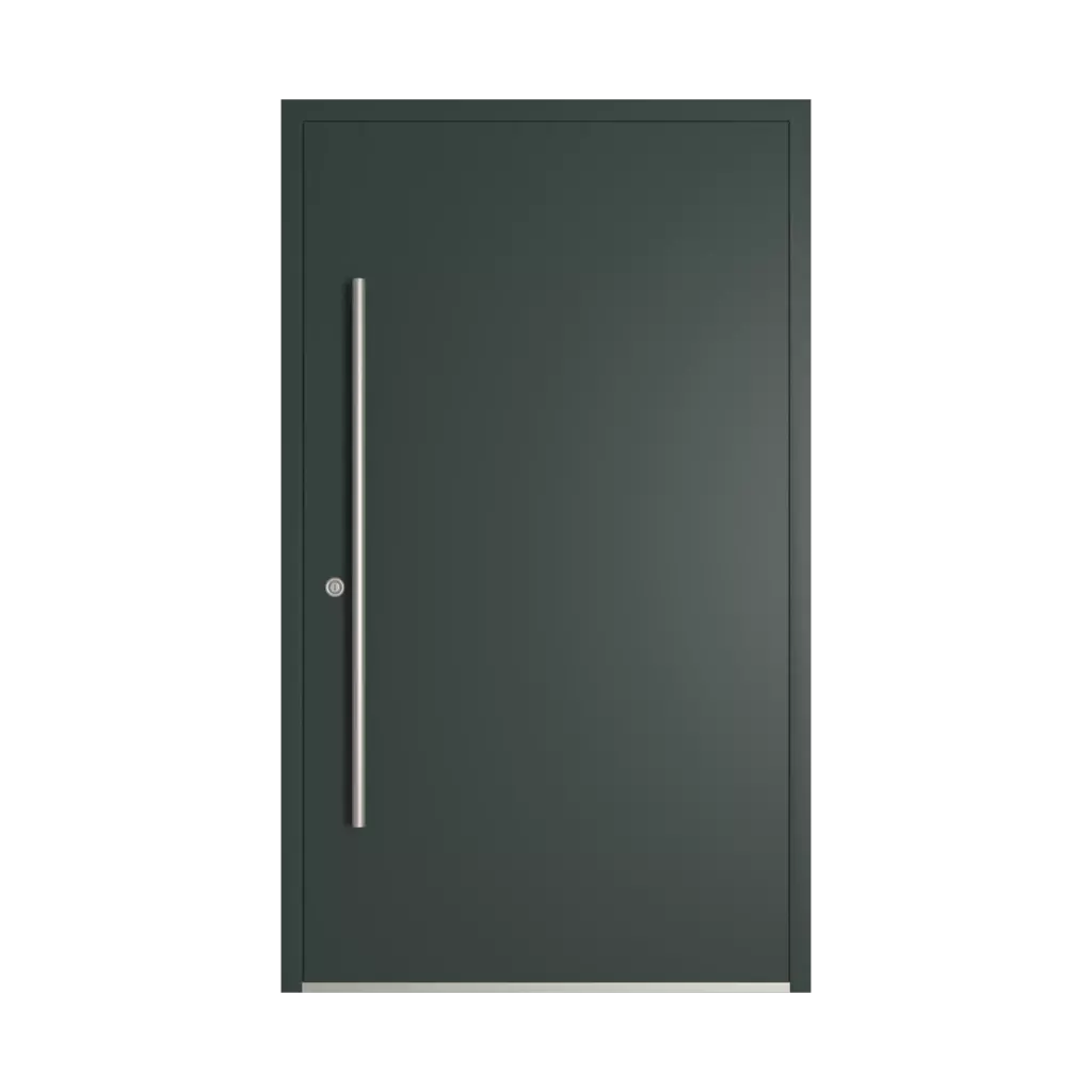 RAL 6012 Black green entry-doors models-of-door-fillings dindecor 6124-pwz  