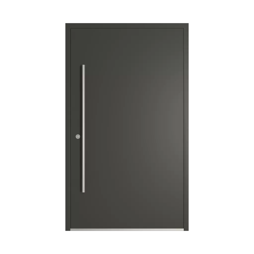 RAL 6015 Black olive entry-doors models-of-door-fillings dindecor sl07  