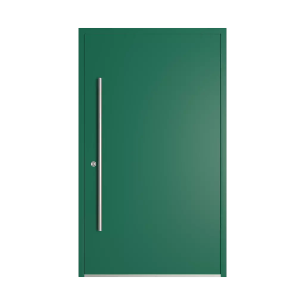 RAL 6016 Turquoise green entry-doors models-of-door-fillings dindecor 6121-pwz  