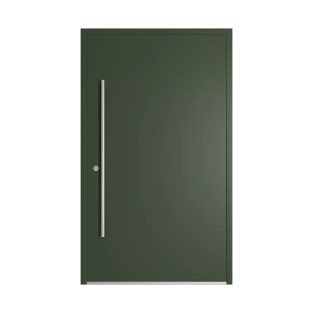 RAL 6020 Chrome green entry-doors models-of-door-fillings dindecor 6024-pvc  