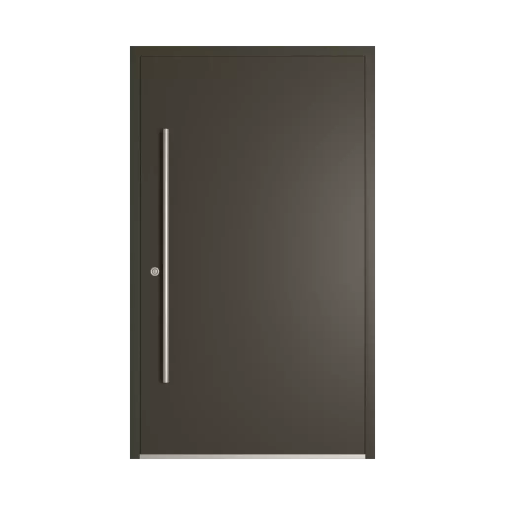 RAL 6022 Olive drab entry-doors models-of-door-fillings dindecor 6121-pwz  