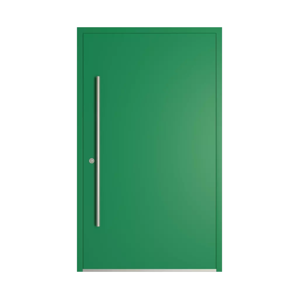 RAL 6024 traffic green entry-doors models-of-door-fillings dindecor model-6129  