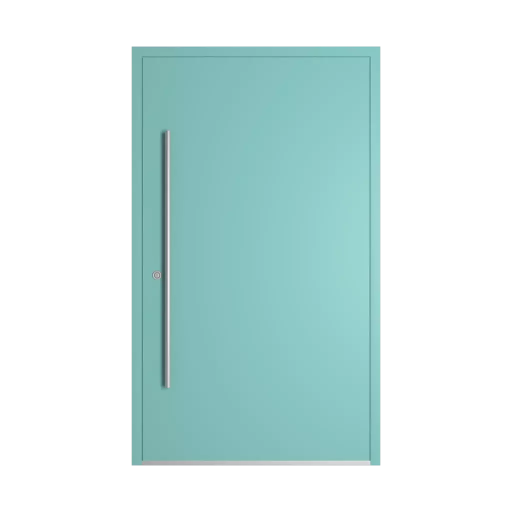 RAL 6027 Light green products aluminum-entry-doors    