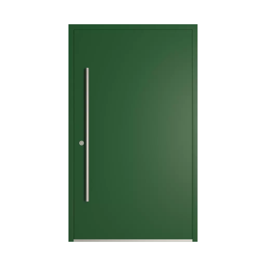 RAL 6035 Pearl green entry-doors models-of-door-fillings dindecor 5015-black  