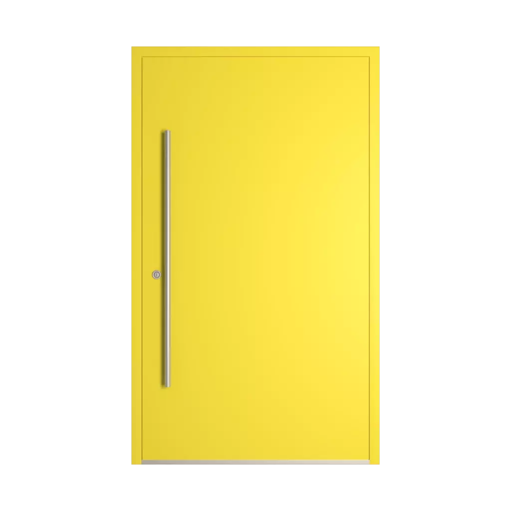 RAL 1016 Sulfur yellow entry-doors models-of-door-fillings dindecor 6029-pvc  