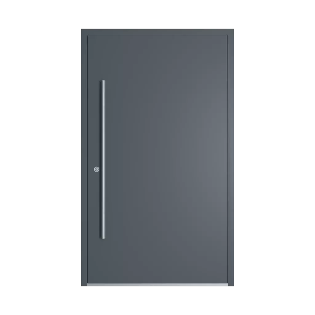 RAL 7011 Iron grey entry-doors models-of-door-fillings dindecor model-5041  