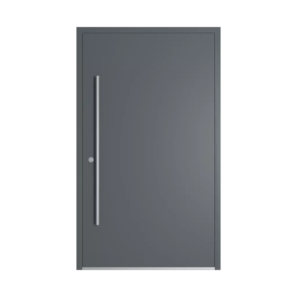 RAL 7012 Basalt grey entry-doors models-of-door-fillings dindecor model-2801-st  