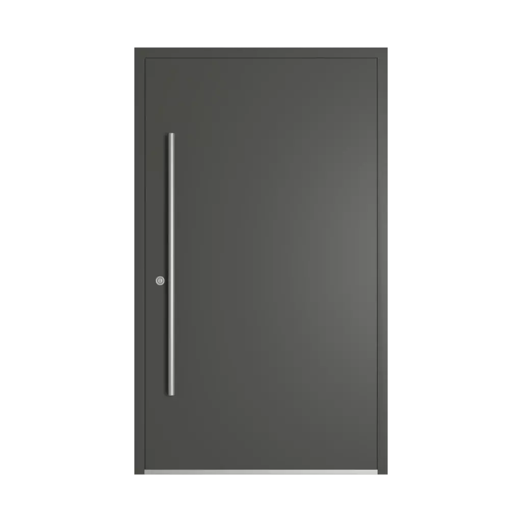 RAL 7022 Umbra grey entry-doors models-of-door-fillings dindecor 6124-pwz  