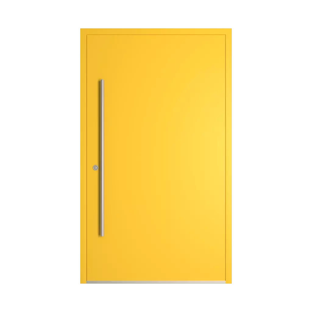 RAL 1018 Zinc yellow entry-doors models-of-door-fillings wood without-glazing