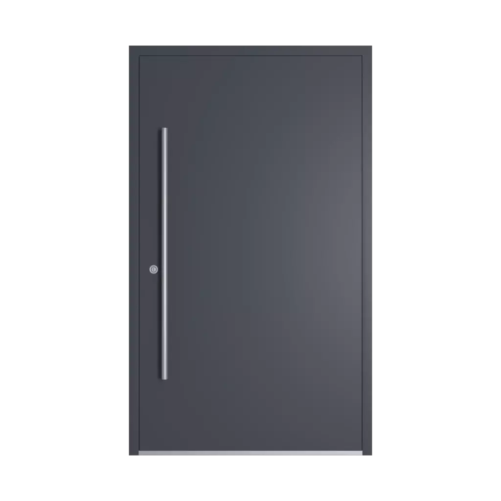 RAL 7024 Graphite grey entry-doors models-of-door-fillings dindecor model-6123  