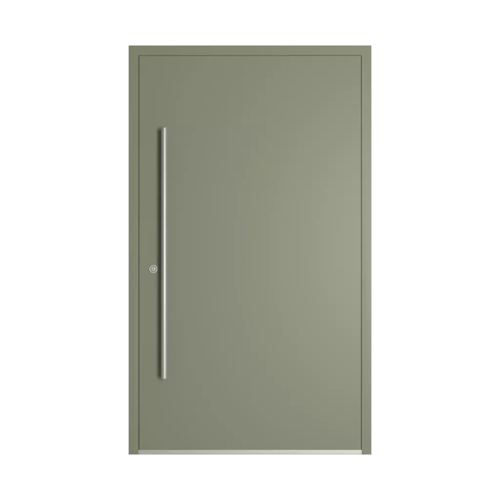 RAL 7033 Cement grey entry-doors models-of-door-fillings dindecor gl08  