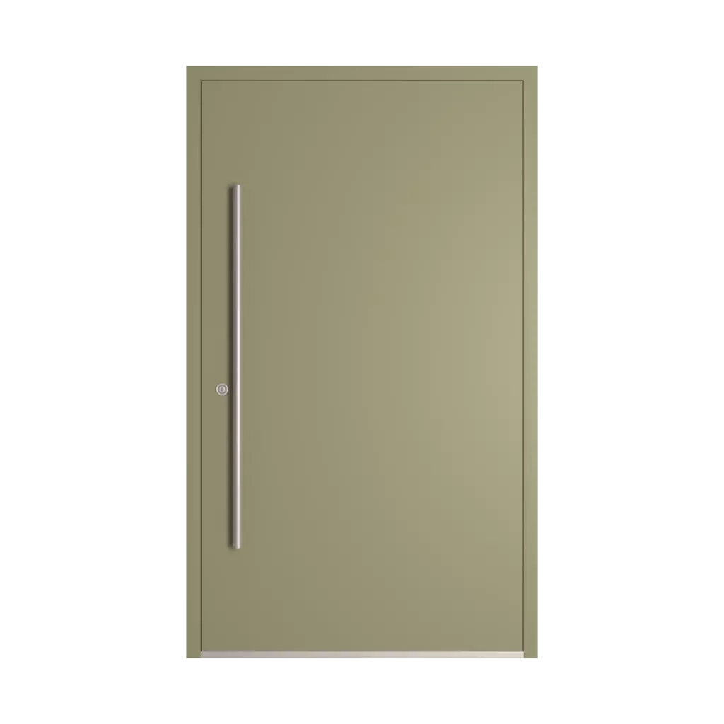 RAL 7034 Yellow grey entry-doors models-of-door-fillings dindecor 6115-pwz  