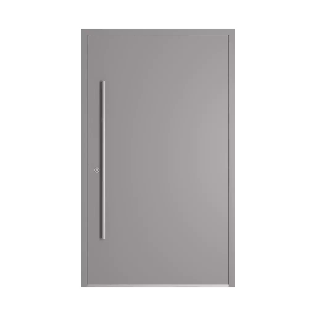 RAL 7036 Platinum grey entry-doors models-of-door-fillings dindecor model-6114  