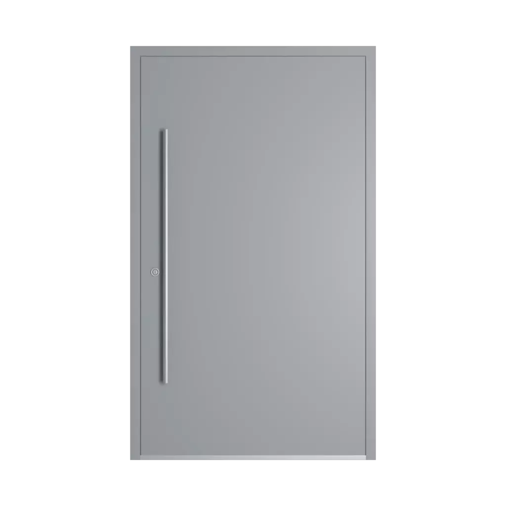 RAL 7040 Window grey entry-doors models-of-door-fillings dindecor 6029-pvc  