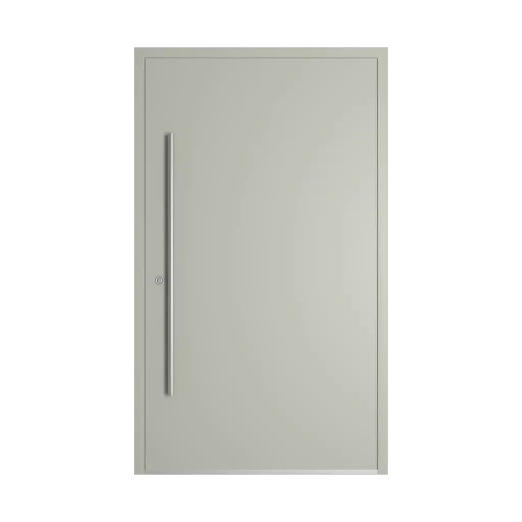 RAL 7044 Silk grey entry-doors models-of-door-fillings aluminum glazed
