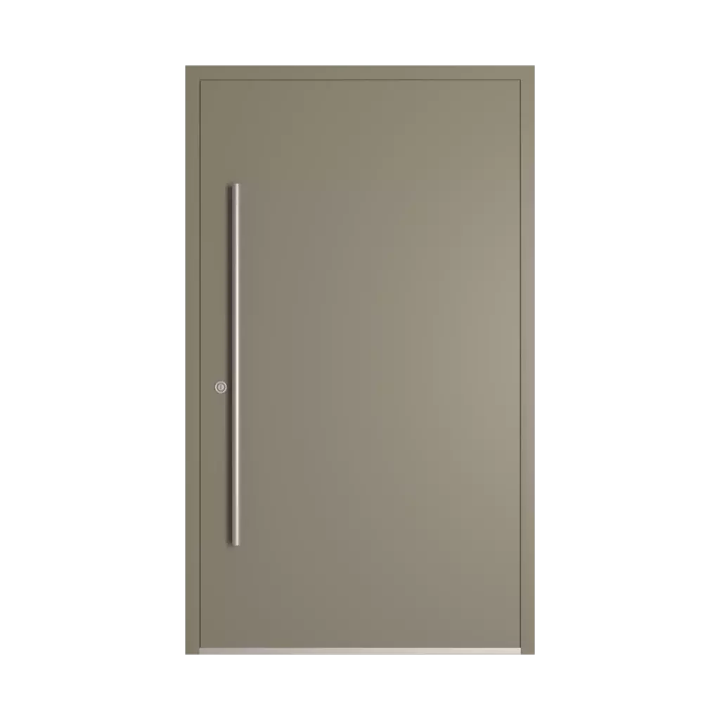 RAL 7048 Pearl mouse grey entry-doors models-of-door-fillings aluminum glazed