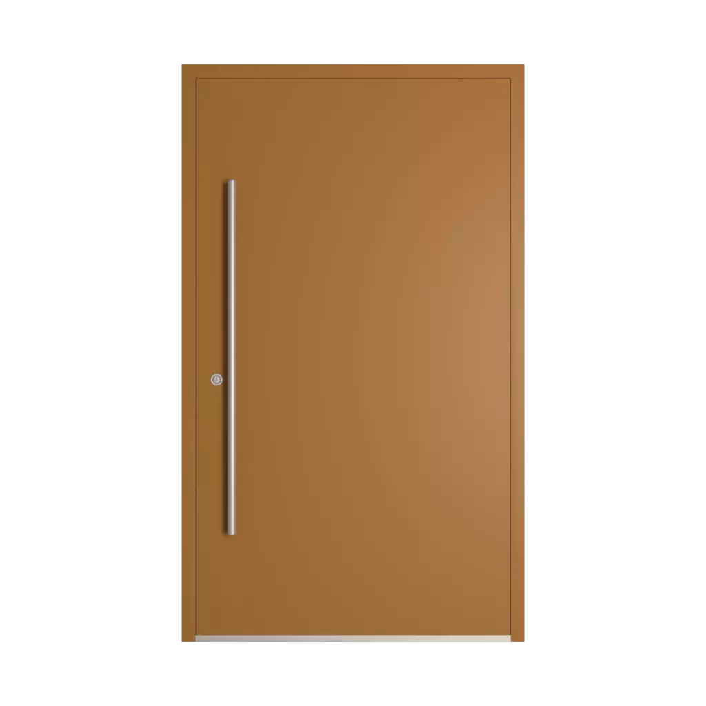 RAL 8001 Ochre brown entry-doors models-of-door-fillings dindecor sk01-beton  