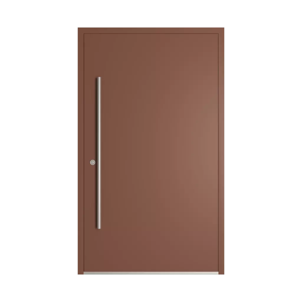 RAL 8002 Signal brown entry-doors models-of-door-fillings dindecor 5015-black  