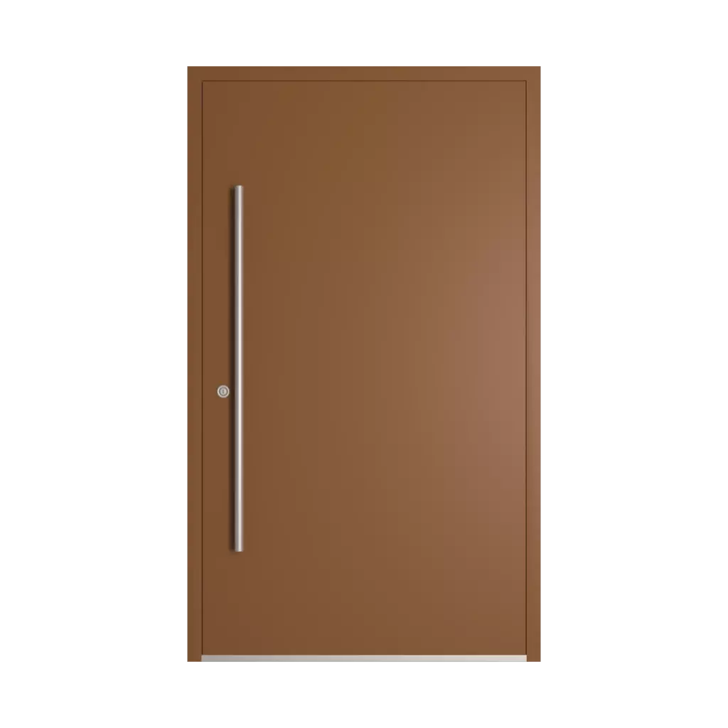 RAL 8003 Clay brown entry-doors models-of-door-fillings dindecor model-6114  