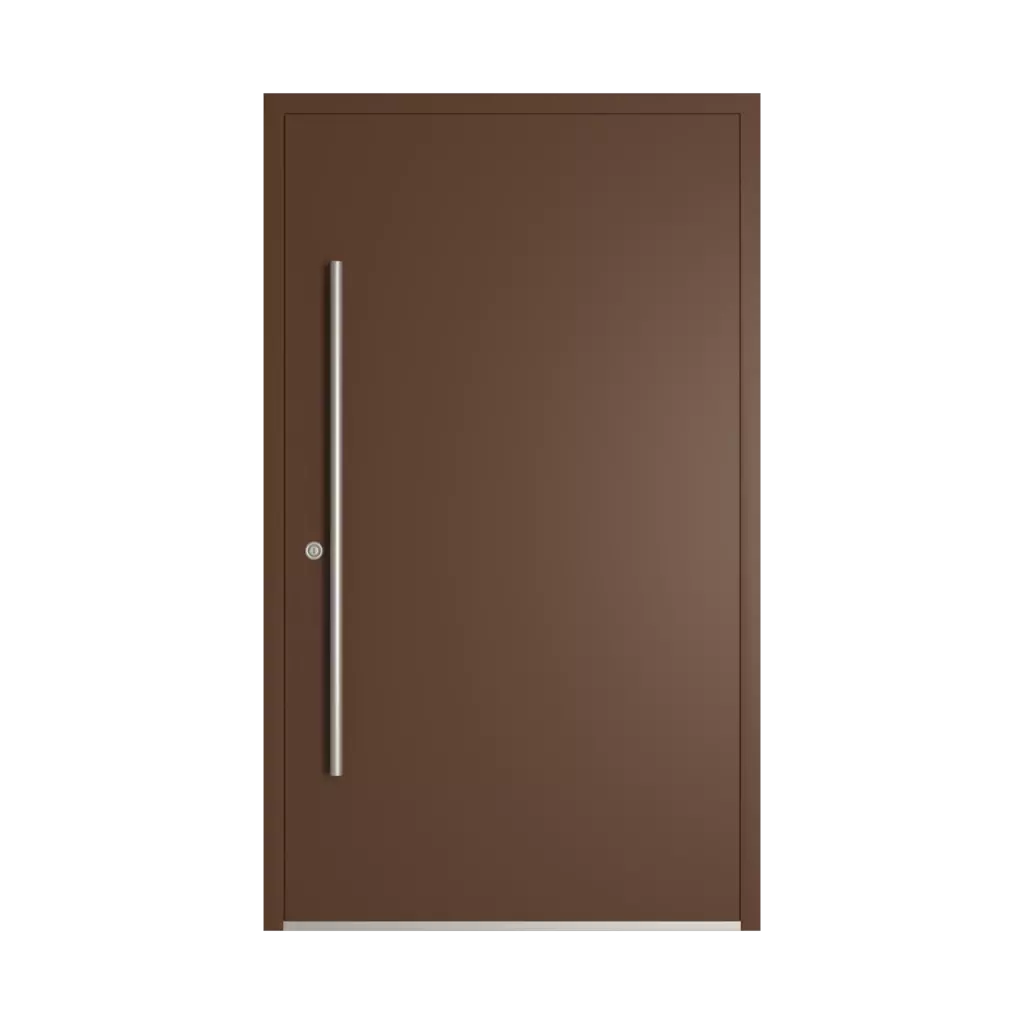 RAL 8011 Nut brown entry-doors models-of-door-fillings dindecor sk05-grey  