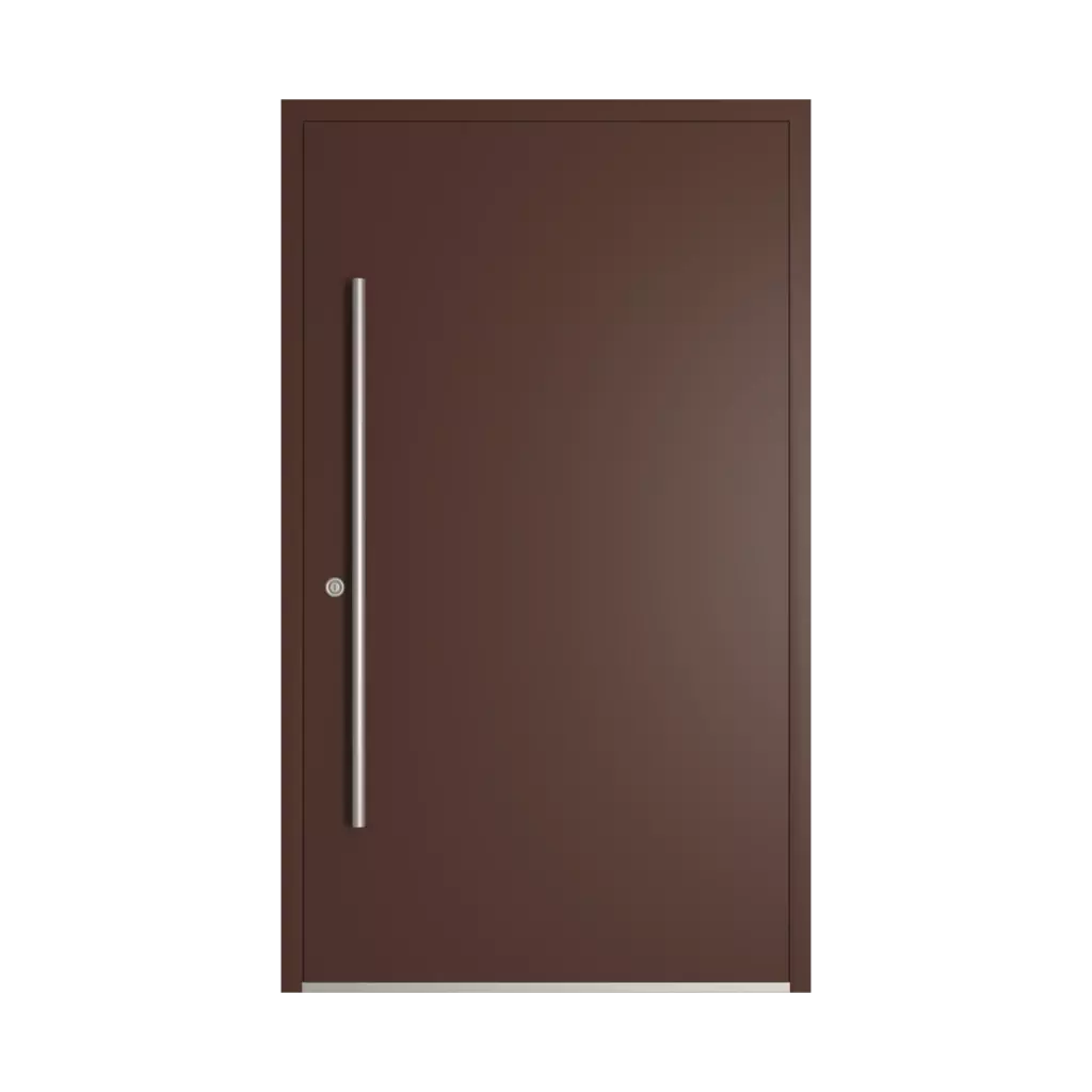 RAL 8016 Mahogany brown entry-doors models-of-door-fillings dindecor sk01-beton  