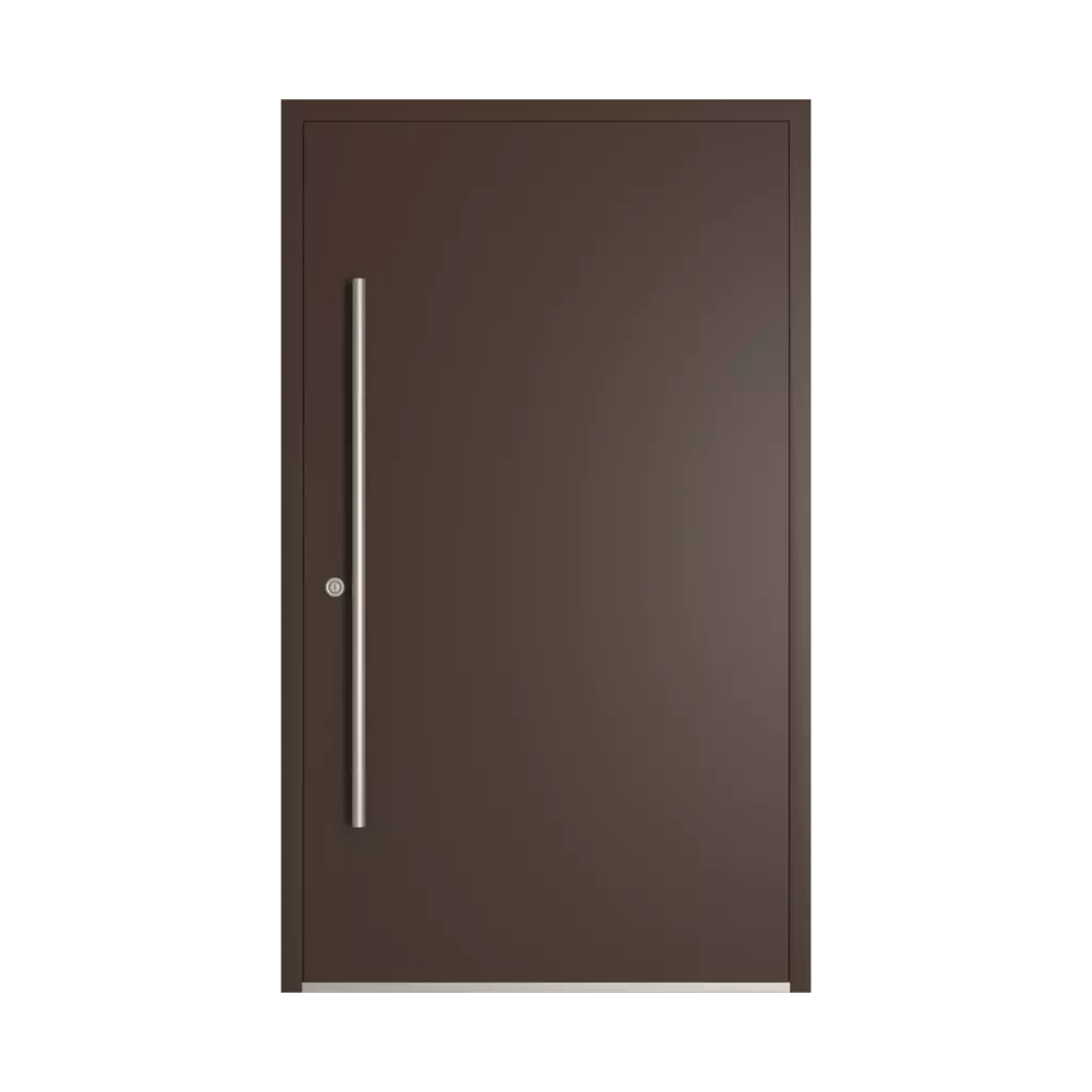 RAL 8017 Chocolate brown entry-doors models-of-door-fillings dindecor ll05  