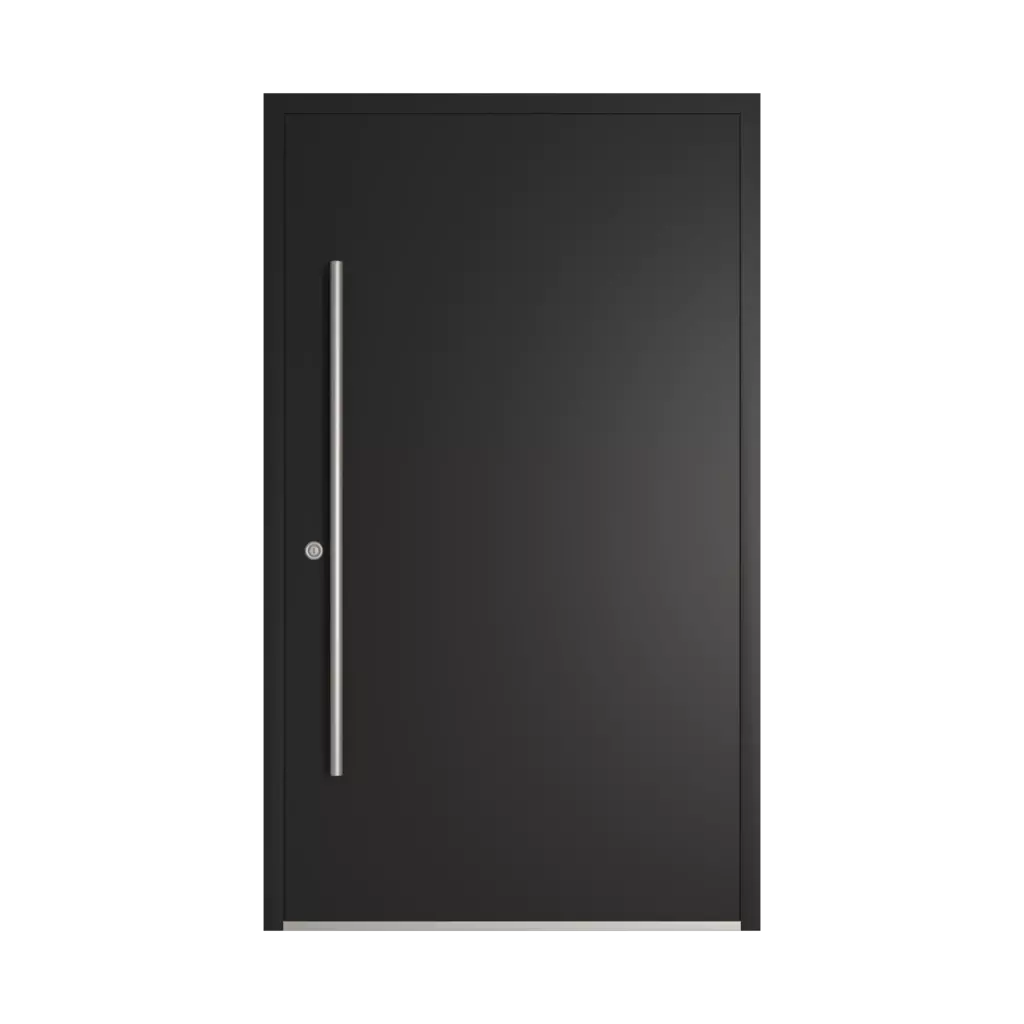 RAL 8022 Black brown entry-doors models-of-door-fillings dindecor rl08  