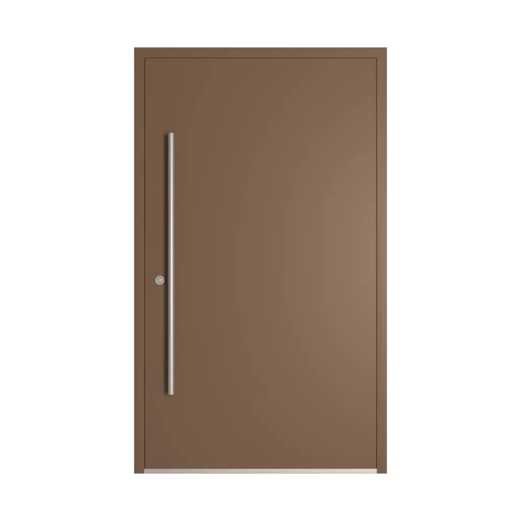 RAL 8025 Pale brown entry-doors models-of-door-fillings dindecor model-6114  