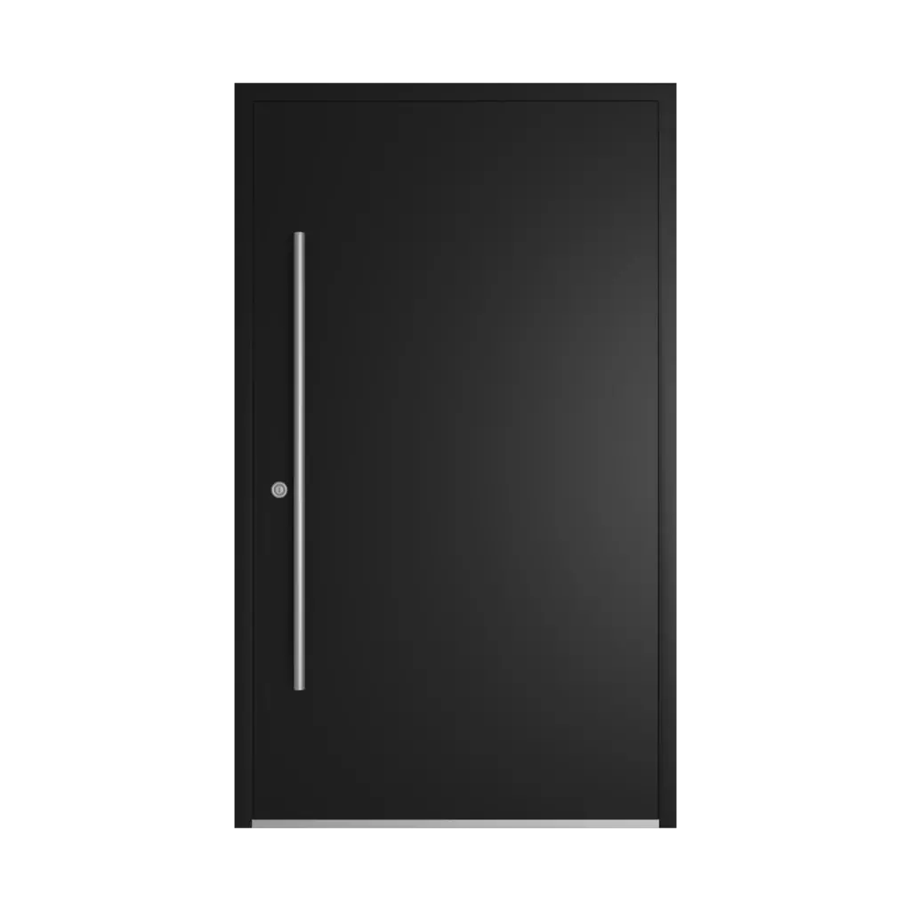 RAL 9005 Jet black entry-doors models-of-door-fillings dindecor gl08  