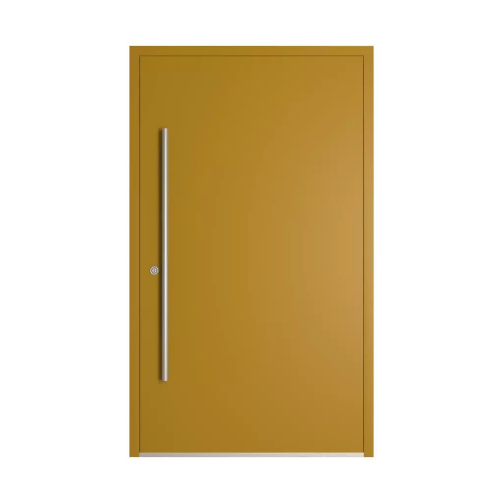 RAL 1027 Curry entry-doors models-of-door-fillings dindecor model-6114  