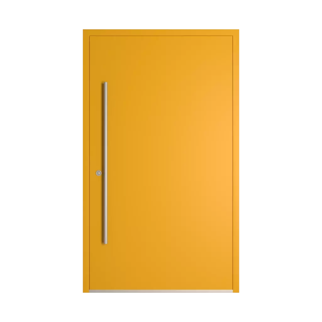 RAL 1032 Broom yellow entry-doors models-of-door-fillings wood without-glazing