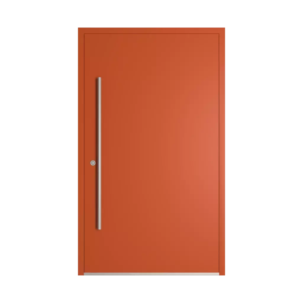 RAL 2001 Red orange entry-doors models-of-door-fillings dindecor 6115-pwz  