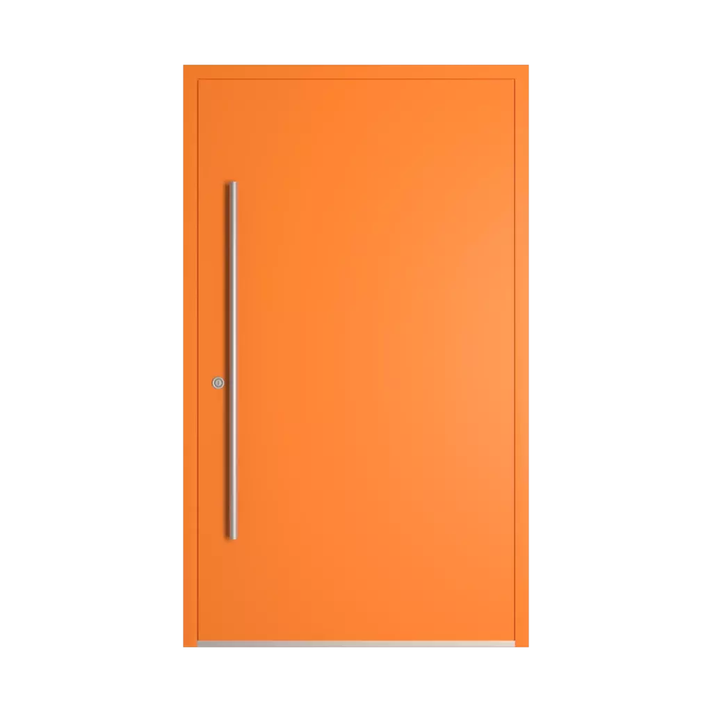 RAL 2003 Pastel orange entry-doors models-of-door-fillings aluminum glazed