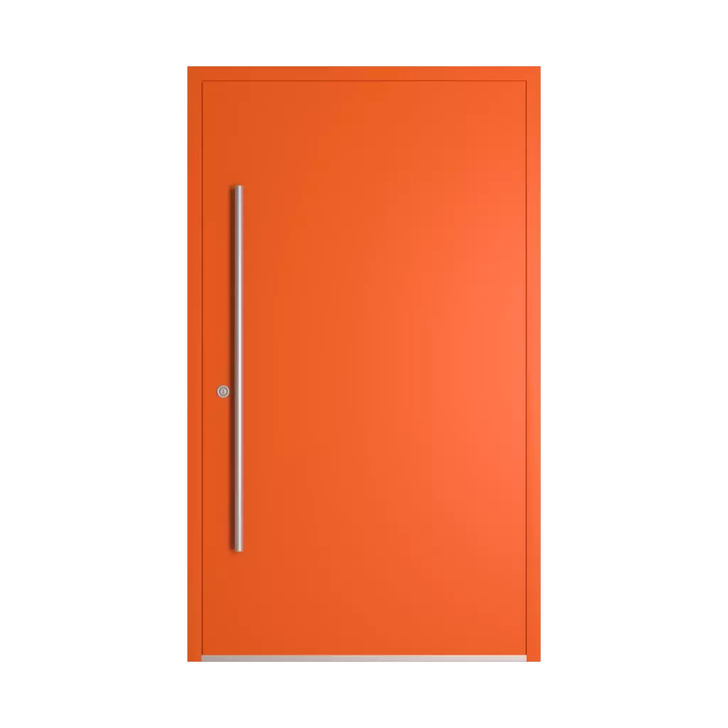 RAL 2004 Pure orange entry-doors models-of-door-fillings dindecor sl07  