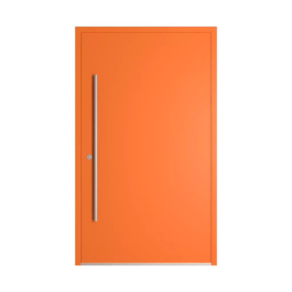 RAL 2008 Bright red orange entry-doors models-of-door-fillings dindecor model-5008-wb  