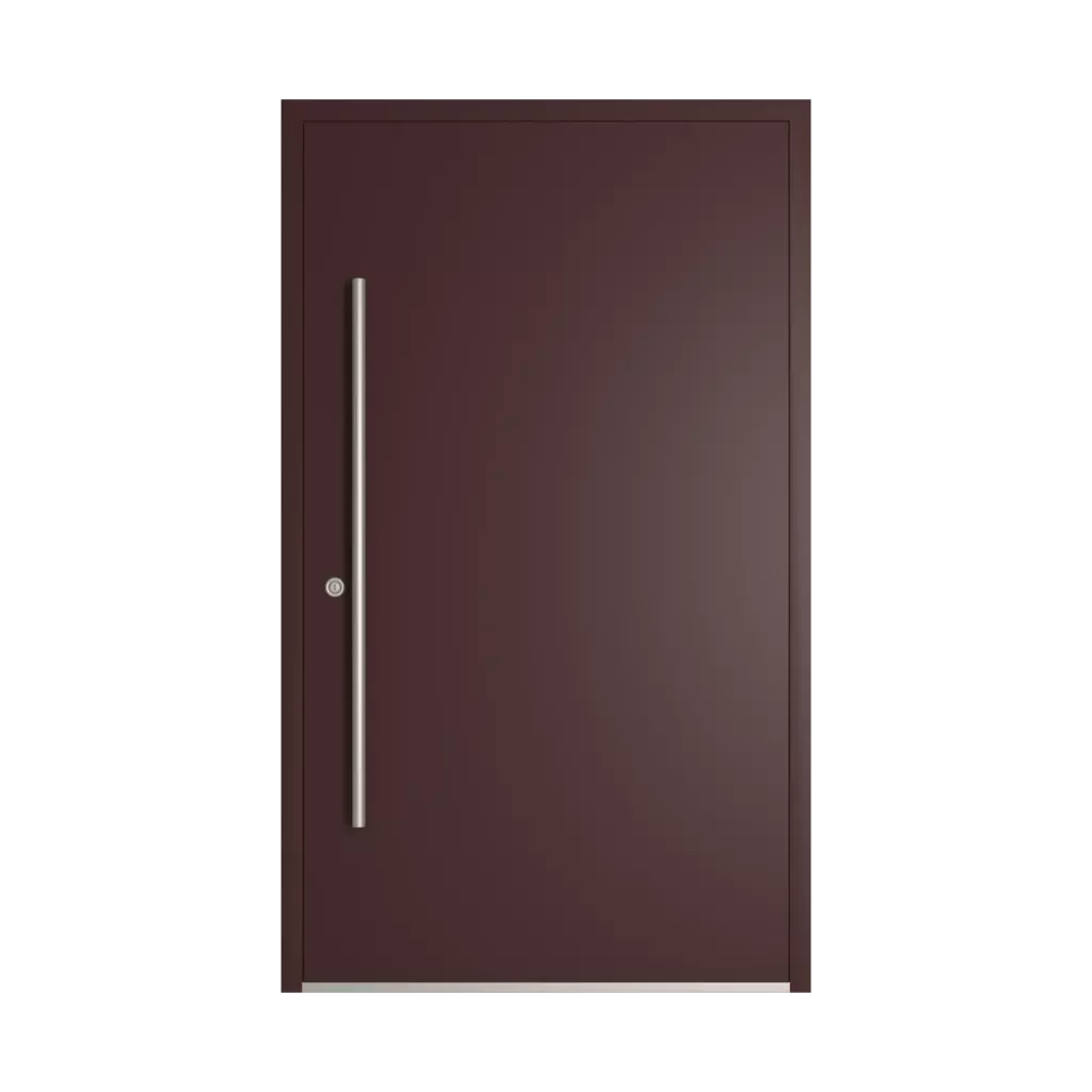 RAL 3007 Black red entry-doors models-of-door-fillings dindecor 6121-pwz  