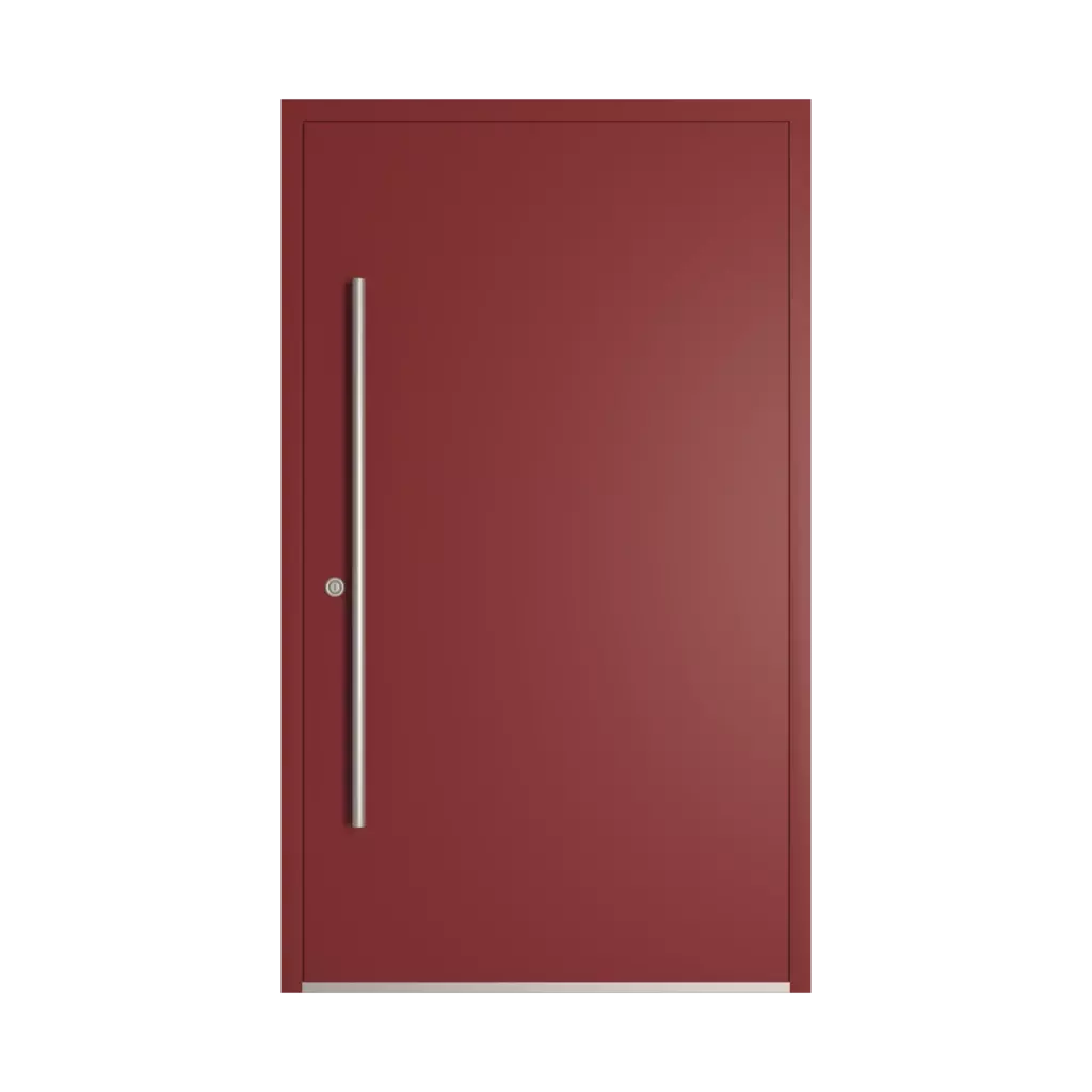 RAL 3011 Brown red entry-doors models-of-door-fillings dindecor model-6129  