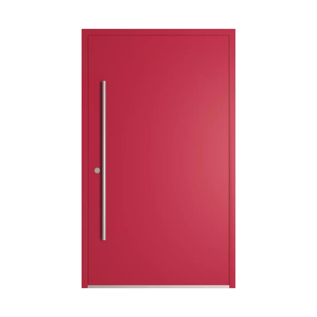 RAL 3027 Raspberry red entry-doors models-of-door-fillings dindecor model-6123  