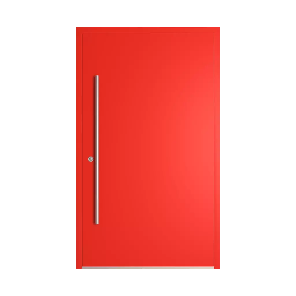 RAL 3028 Pure red entry-doors models-of-door-fillings dindecor 6115-pwz  