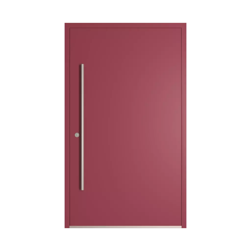 RAL 4002 Red violet entry-doors models-of-door-fillings pvc full