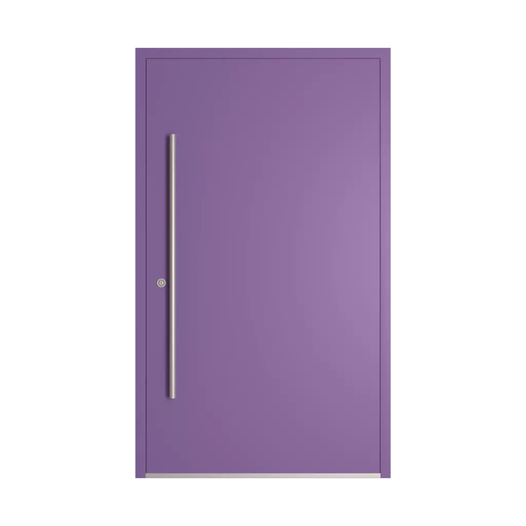 RAL 4005 Blue lilac entry-doors models-of-door-fillings wood without-glazing