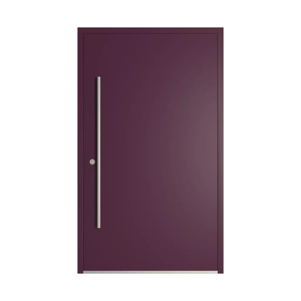 RAL 4007 Purple violet entry-doors models-of-door-fillings dindecor model-6129  