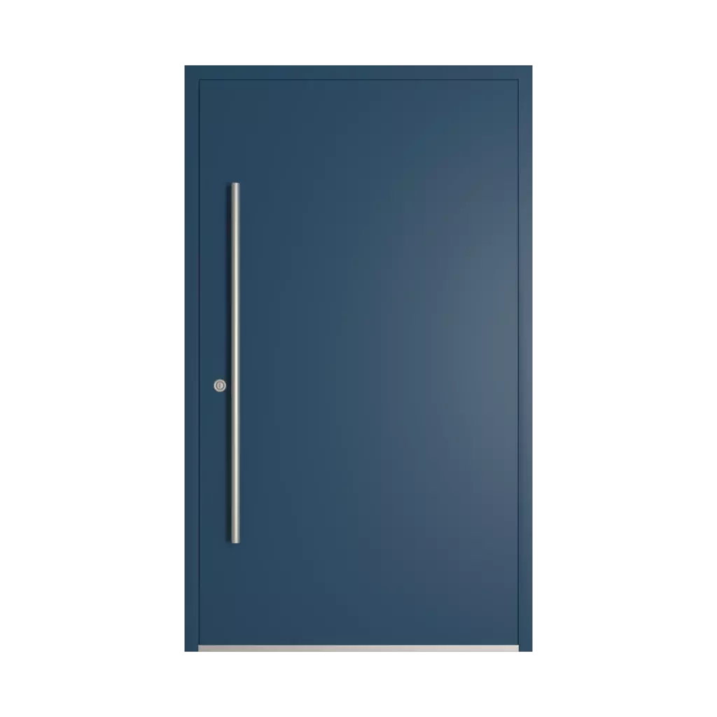 RAL 5001 Green blue entry-doors models-of-door-fillings dindecor 5015-black  