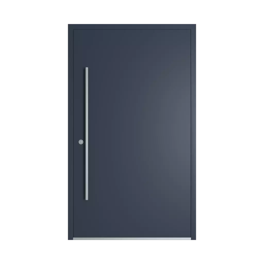 RAL 5008 Grey blue entry-doors models-of-door-fillings dindecor 6115-pwz  