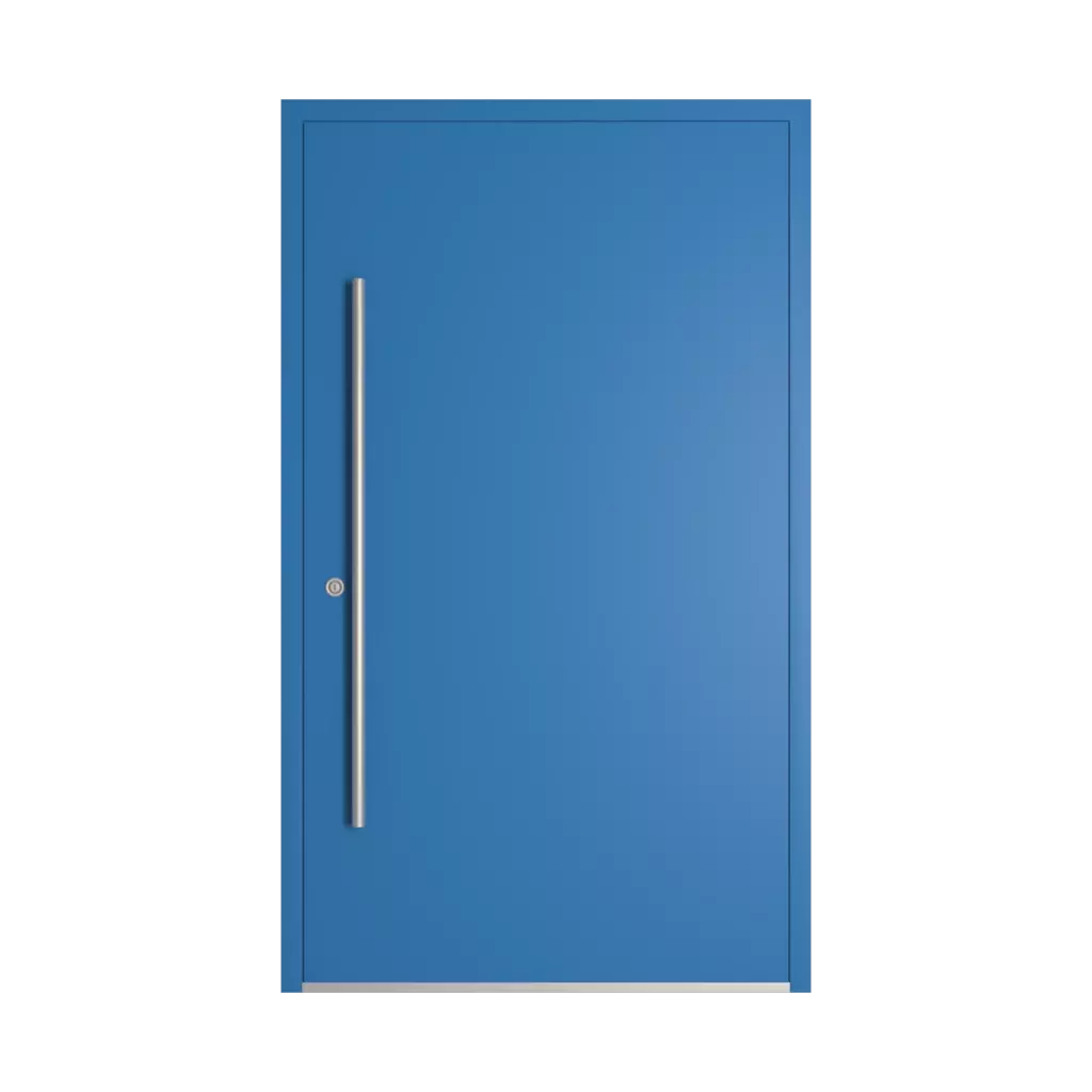 RAL 5015 Sky blue entry-doors models-of-door-fillings dindecor 5015-black  